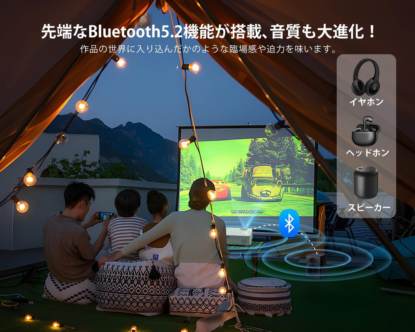 【2024先行発売!新生代投影技術&コスパ最強】 プロジェクター 小型 17000LM 5GWiFi 1080PフルHD高輝度 4K対応 350"大画面 WiFiなしでも瞬間接続 ホームプロジェクター 短距離投影 低遅延 ホームシアター Bluetooth5.2搭載 HIFIスピーカー内蔵 台形補正 ズーム機能 天井投影 家庭&ビジネス両用 プレゼント